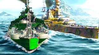 WARSHIP vs. WARSHIP! (World of Warships)