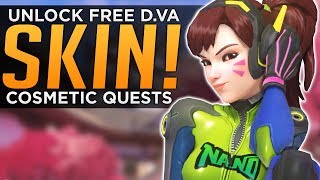 Overwatch: Unlock NEW D.Va Skin for FREE! - Cosmetic Challenges