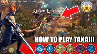 VainGlory - HOW TO PLAY TAKA (19-3) | Ranked Live Gameplay Commentary| Update 1.20