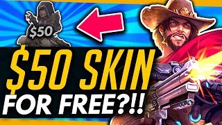 Overwatch | THE 50$ LEGENDARY SKIN - And How To Potentially Get It For Free? (Blizzcon News)