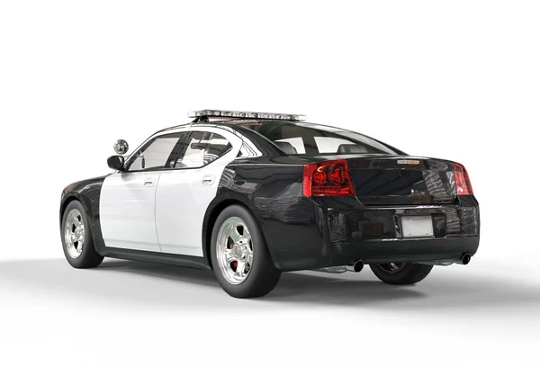 Полицейский автомобиль без наклейки - tailside Просмотр — стоковое фото