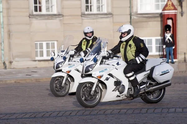 Моторизованные полицейских — стоковое фото